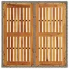 Gartentisch mit Akazienholz-Platte Grau 90x90x75 cm Poly Produktbild-Vorschau 6