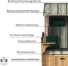 Strandkorb Ostsee 2,5-Sitzer 150cm breit in Beige Hellgrün Produktbild-Vorschau 6