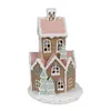 Clayre & Eef Lebkuchenhaus mit LED 22 cm Braun Polyresin Produktbild-Vorschau 4