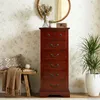 vidaXL Commode marron 45 x 35 x 100,5 cm Bois d'acajou Voir les images du produit 3