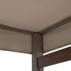 Close-up view of the corner of a canopy or gazebo structure, showing the frame and fabric. Náhled obrázku produktu
