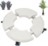 SWANEW Pflanzenroller Rund Blumentopf Weiß Einstellbare Produktbild-Vorschau 1