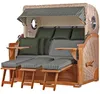 Strandkorb-Set - bene living - Königssee 3-Sitzer Teak - PE Produktbild-Vorschau 1