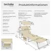 tectake® Sada 2 slunečních lehátek Chloé s 4 polohami a Náhled obrázku produktu 13