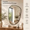 WISFOR, espejo decorativo para pared, diseño asimétrico, Vista previa de la imagen del producto 5