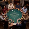 COSTWAY Okrągła mata do pokera Texas Hold'em, 100 cm, Podgląd zdjęcia produktu 2