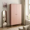 Zweitüriger Kleiderschrank HARMONY Natürlich Rosa, Produktbild-Vorschau 1