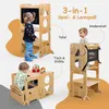 Olvy Lernturm Für Kinder, 3 in 1 Montessori Lernturm, Produktbild-Vorschau 4