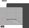 Dalsys Gefällekeil Dusche, Gefälleprofil 200cm, Höhe Produktbild-Vorschau 5