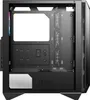 The interior of a black computer tower case. Anteprima dell’immagine prodotto