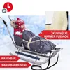 Schlitten ONBEST Weiß-Blau klappbar mit Schiebegriff, Produktbild-Vorschau 5