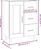 vidaXL Kredens dąb sonoma 69,5x34x90 cm Materiał Podgląd zdjęcia produktu 8