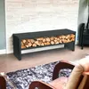 DanDiBo Étagère à bois de cheminée intérieure avec banc Voir les images du produit 3