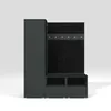 A dark gray and black hall tree with storage. Produktbild-Vorschau