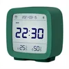 A digital alarm clock displaying the time, date, temperature, and humidity. Podgląd zdjęcia produktu