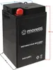 Moretti 6V AGM (Gel) B49-6 Batterie Anteprima dell’immagine prodotto 1