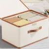 ÚLOŽNÝ BOX - Velký textilní koš Oxford s víkem, úložný box Náhled obrázku produktu 3
