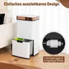 COSTWAY, poubelle de 72 litres avec 4 compartiments, Voir les images du produit 6