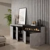 Sideboard, Highboard, 200x35x75cm, 4 Türen, Elektrokamin. Produktbild-Vorschau 3