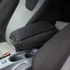 Rückansicht von Für Citroen C1 II / Peugeot 108 Mittelarmlehne Armlehne KOMPLETT Textil Schwarz mit Fokus auf Befestigungselemente Produktbild-Vorschau