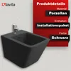 LAVITA Universal Wand-Bidet Lago Black mit Hahnloch und Produktbild-Vorschau 3