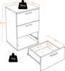 Yaheetech 2 x Nachtschrank Kommode Boxspringbett, Produktbild-Vorschau 3