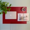 Schreibtischunterlage Leder Ferrari Rot cm 90x60 - Struktur Produktbild-Vorschau 5