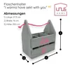 UNUS Flaschenhalter grau "I wanna have sekt with you" Holz Produktbild-Vorschau 2