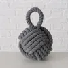 Boltze Türstopper Set Jute Knoten Natur Strick Kugel Stoff Produktbild-Vorschau 4