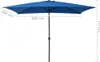 Ombrellone con palo in metallo 300x200 cm azzurro Anteprima dell’immagine prodotto 16