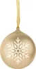 A gold Christmas ornament with a snowflake design. Produktbild-Vorschau