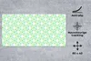 MuchoWow® Schreibtischunterlage Grün - Sterne - Kreis 80x40 Produktbild-Vorschau 2