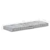 vidaXL Coussin de palette en coton 120×40×7 cm Gris Voir les images du produit 12