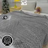 Decke Bett Sessel Dekoration Quadrat geprägt 160x200cm Produktbild-Vorschau 15