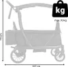 KETTLER Klappbollerwagen Compact Schwarz - Maße und Gewicht Voir les images du produit