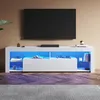 Mobile TV SONNI bianco lucido 180 x 35 x 50,5 cm Dotato di Anteprima dell’immagine prodotto 2