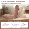 KOMFOTTEU Bodenstuhl, Bodensessel mit Verstellbarer Produktbild-Vorschau 2