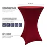 LUMALAND Stehtischhusse Tisch Bezug Husse - Ø 80-85cm - Rot Produktbild-Vorschau 6