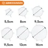 Set di 6 coperchi in silicone KRUMAD – Coperchi universali Anteprima dell’immagine prodotto 5
