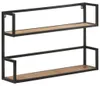 vidaXL Wandregal 80x20x60 cm Raues Mangoholz Produktbild-Vorschau 7