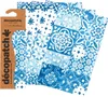 Papier Décopatch Mosaïque bleue 3 feuilles 30 x 40 cm 20 Voir les images du produit 1