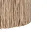 BELIANI Pouf Taupe Samtstoff mit Fransen Rund Boho-Stil Produktbild-Vorschau 5