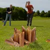 Relaxdays Kubb – gra wikingów, fińska gra rzutowa, Podgląd zdjęcia produktu 2