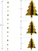 Oblique Unique 3D Tannenbaum Deckenhänger Weihnachtsbaum Produktbild-Vorschau 2