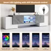 Sweiko 180 x 40 x 46,5 cm semplice mobile TV bianco e Anteprima dell’immagine prodotto 10