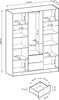 Masseno Drehtürenschrank NELIANA 155 cm Kleiderschrank Produktbild-Vorschau 5