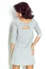 Kleid Duku A-Linien-Design grau Größe 42 Baumwolle-Elasthan Produktbild-Vorschau 2
