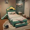Flieks Kinderbett 90x200cm mit Rutsche und Led, Polsterbett Produktbild-Vorschau 3