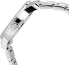 A close-up side view of a silver watch with a metal band. Náhled obrázku produktu
