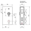 UHRIG Schlosskasten 40mm, Kastenschloss kmpl. mit Schloss, Produktbild-Vorschau 2